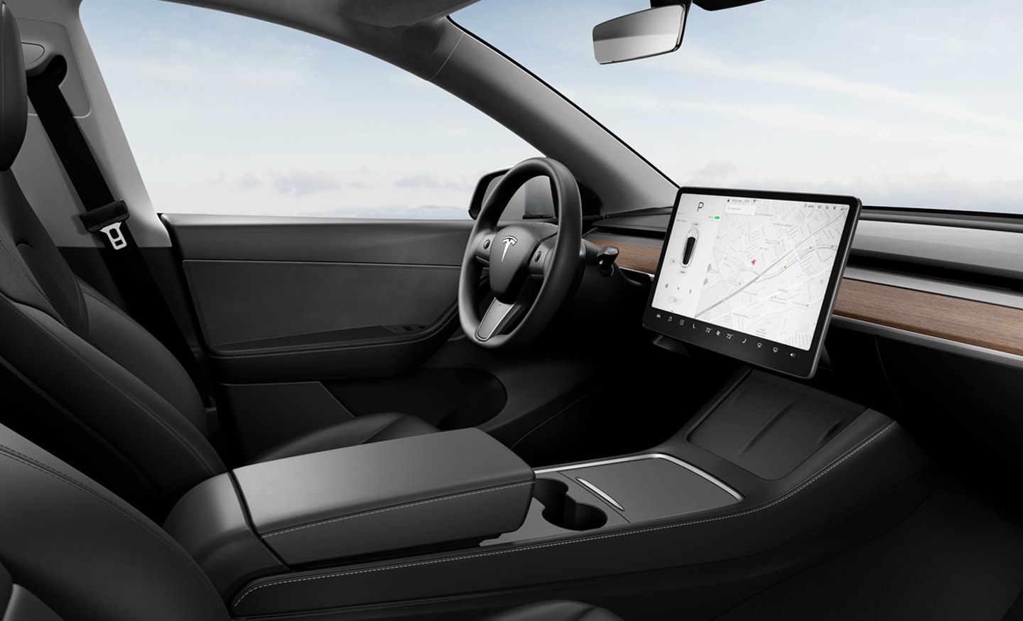 Used Inventory Interior View of Model Y Long Range Dual Motor All-Wheel Drive Edition