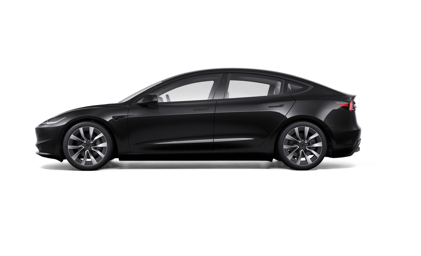 Inventory Side View of Model 3 Long Range Dual Motor All-Wheel Drive Edition